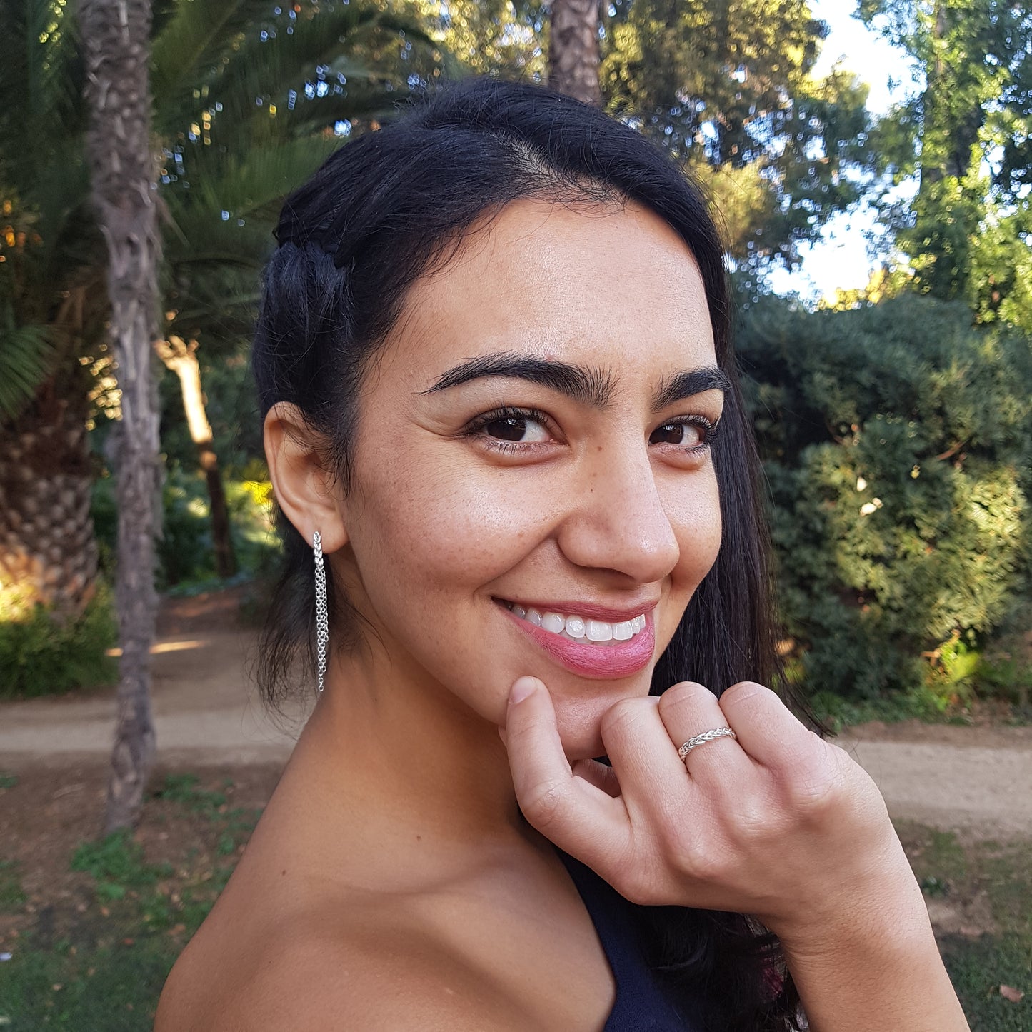 Pendientes Trenzas de plata