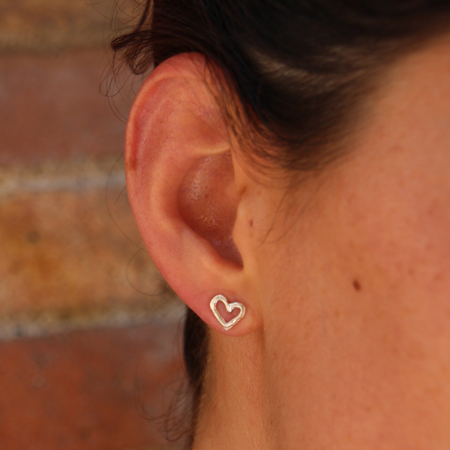 Pendientes Corazones de plata