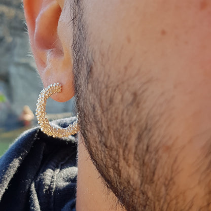 Aros Burbujas completas de plata