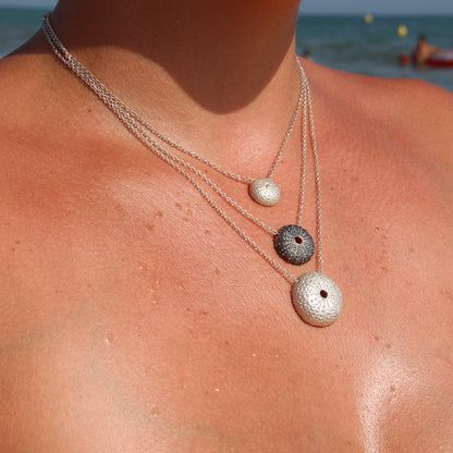 Collares de Erizos de mar plata