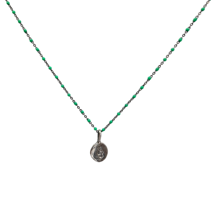 Collar Amuleto de plata oxidada