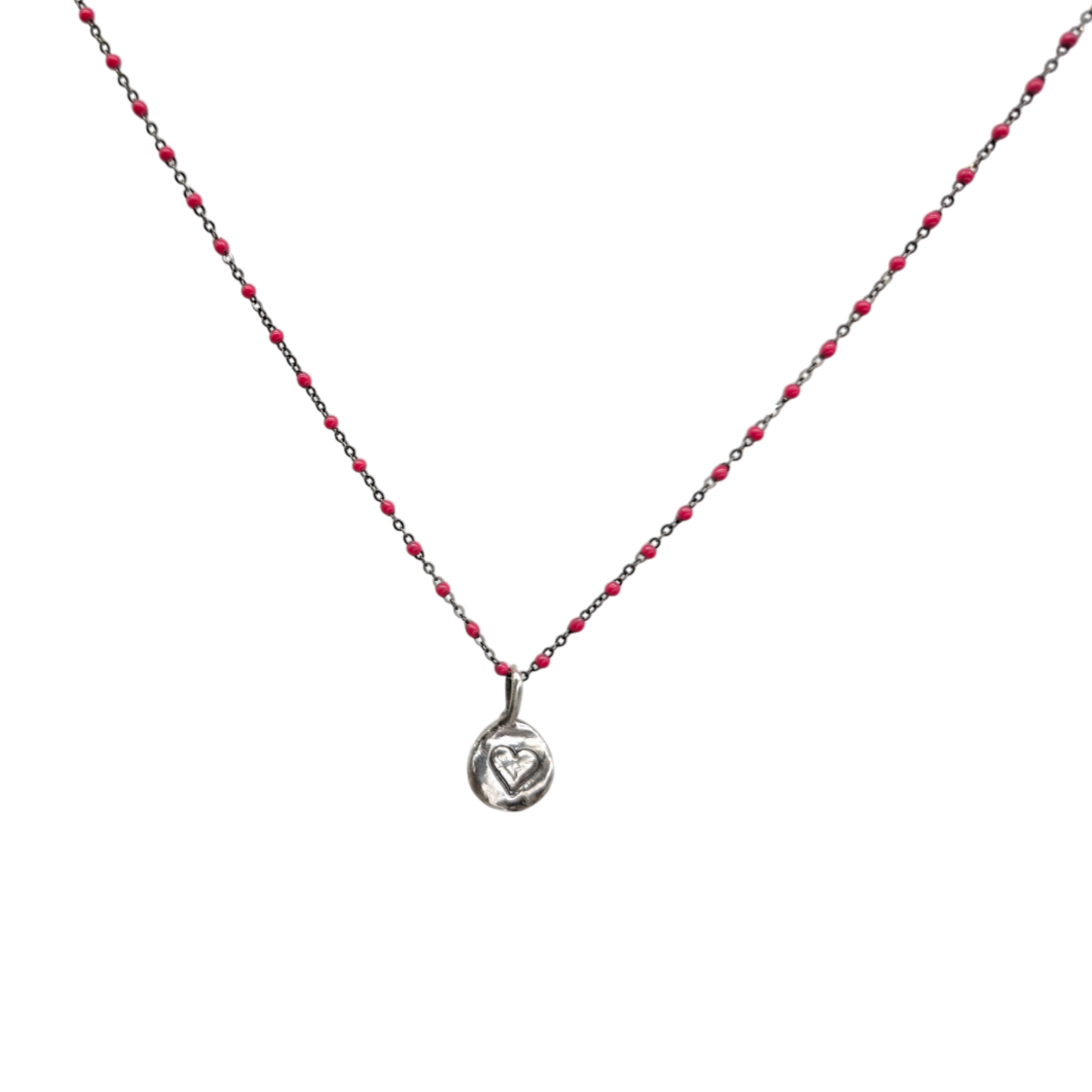 Collar Amuleto de plata oxidada