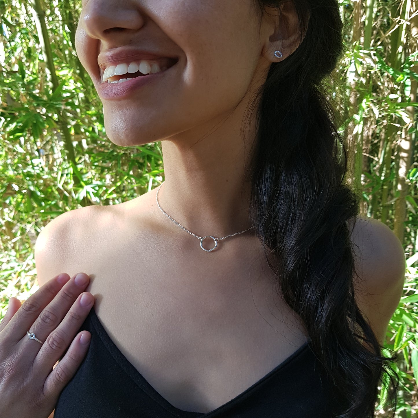 Collar Círculo de plata