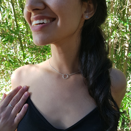 Collar Círculo de plata