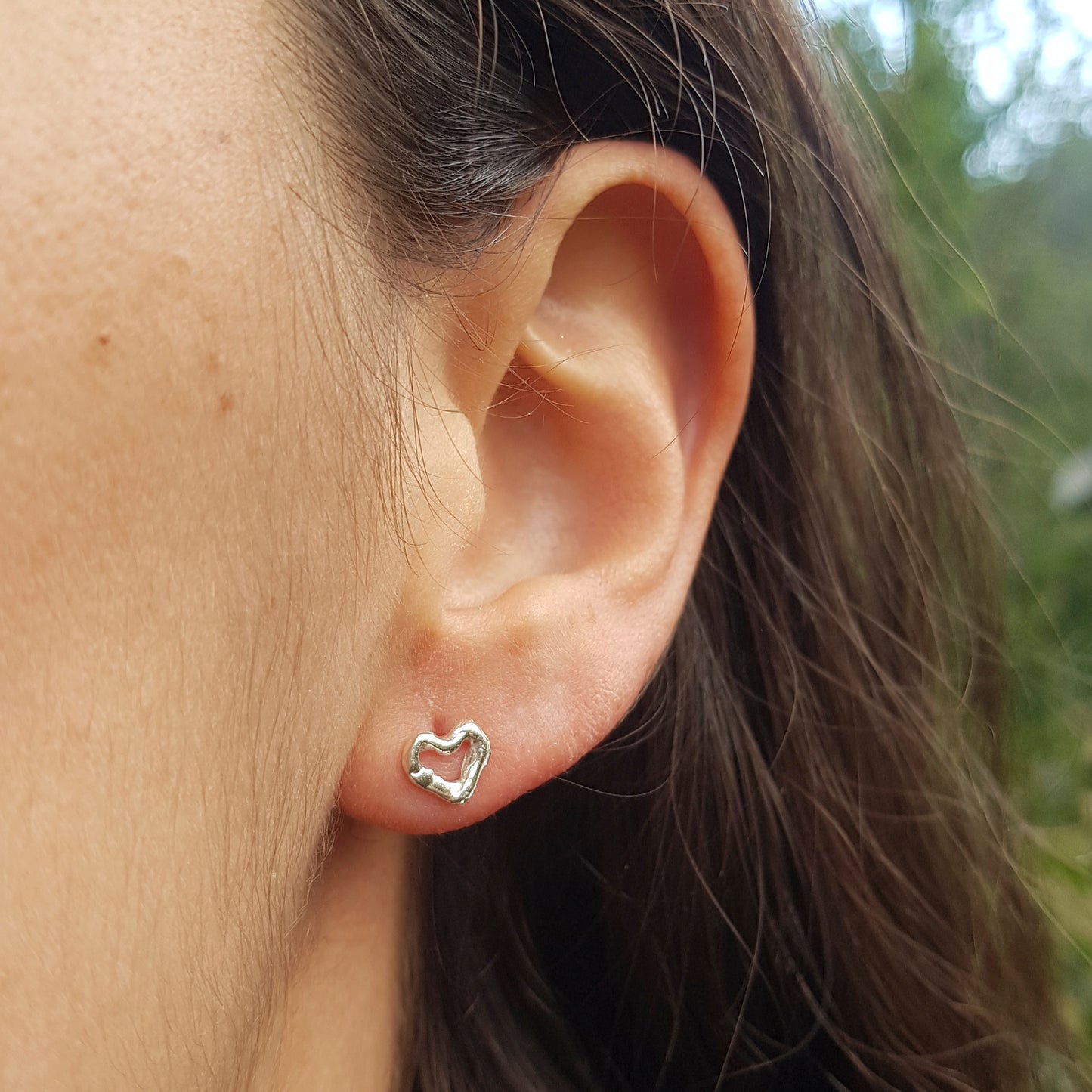 Pendientes Corazones de plata