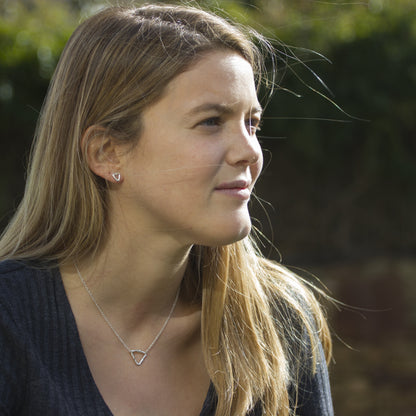 Pendientes Triángulo de plata