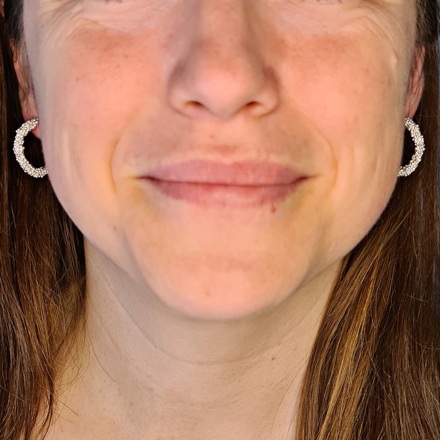 Aros Burbujas completas de plata