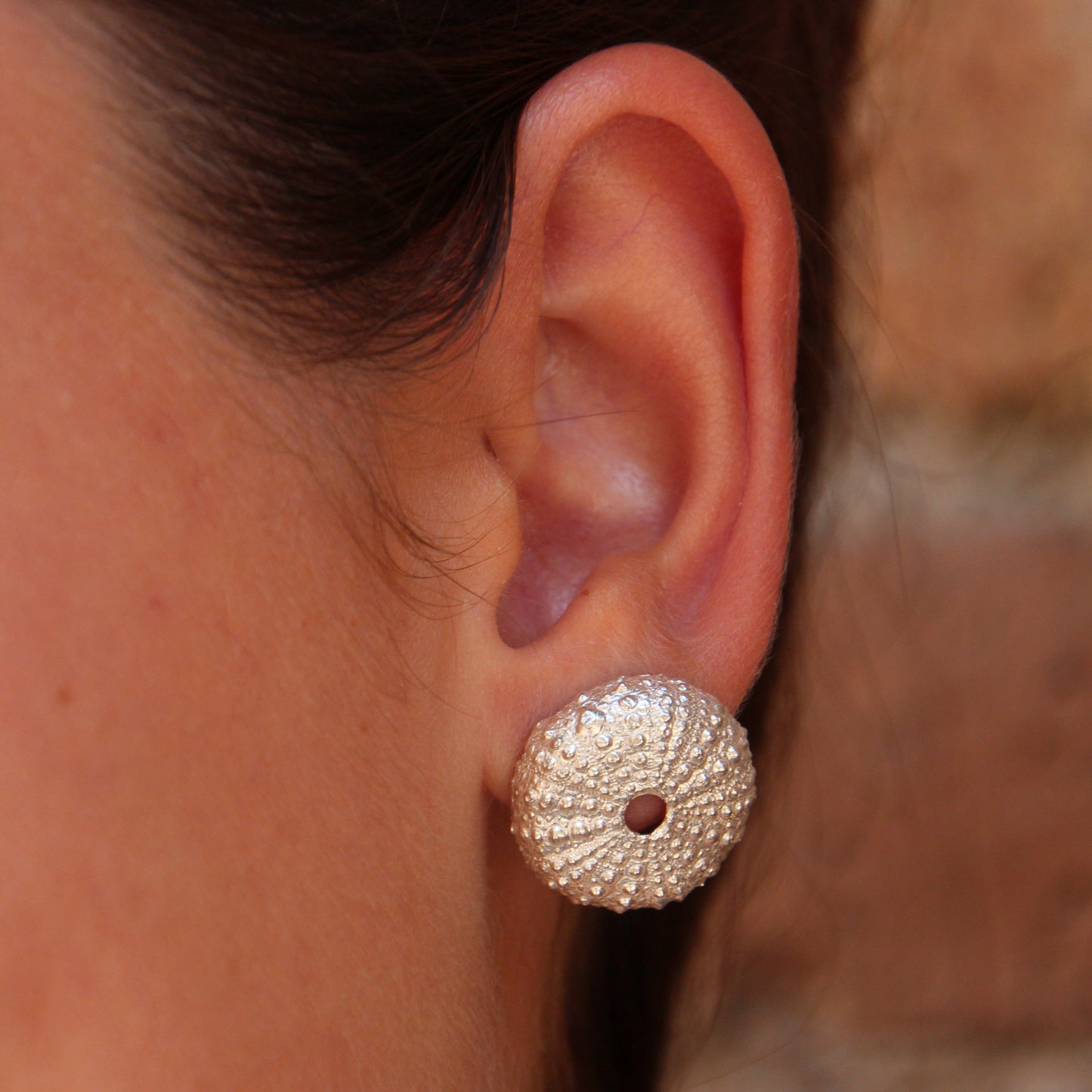 Pendientes Erizos de mar de plata