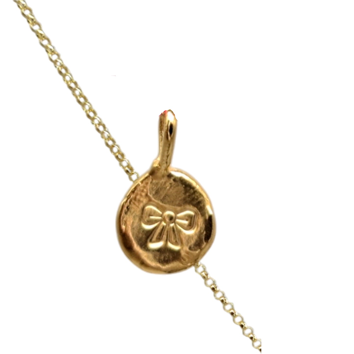 Collar Amuleto de plata chapada en oro