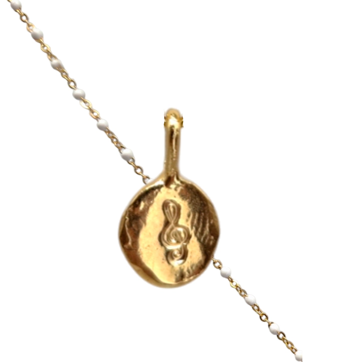 Collar Amuleto de plata chapada en oro