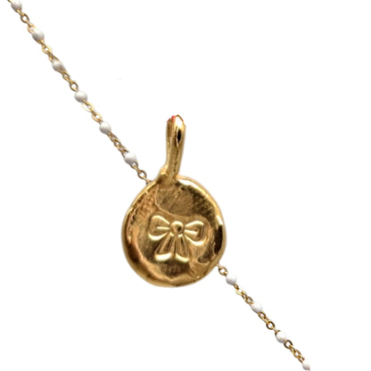 Collar Amuleto de plata chapada en oro