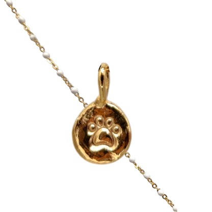 Collar Amuleto de plata chapada en oro