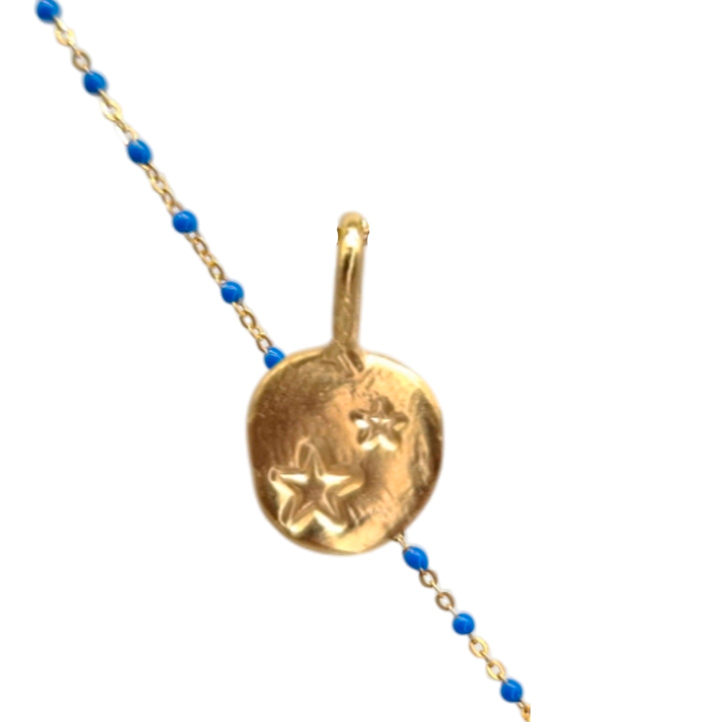 Collar Amuleto de plata chapada en oro