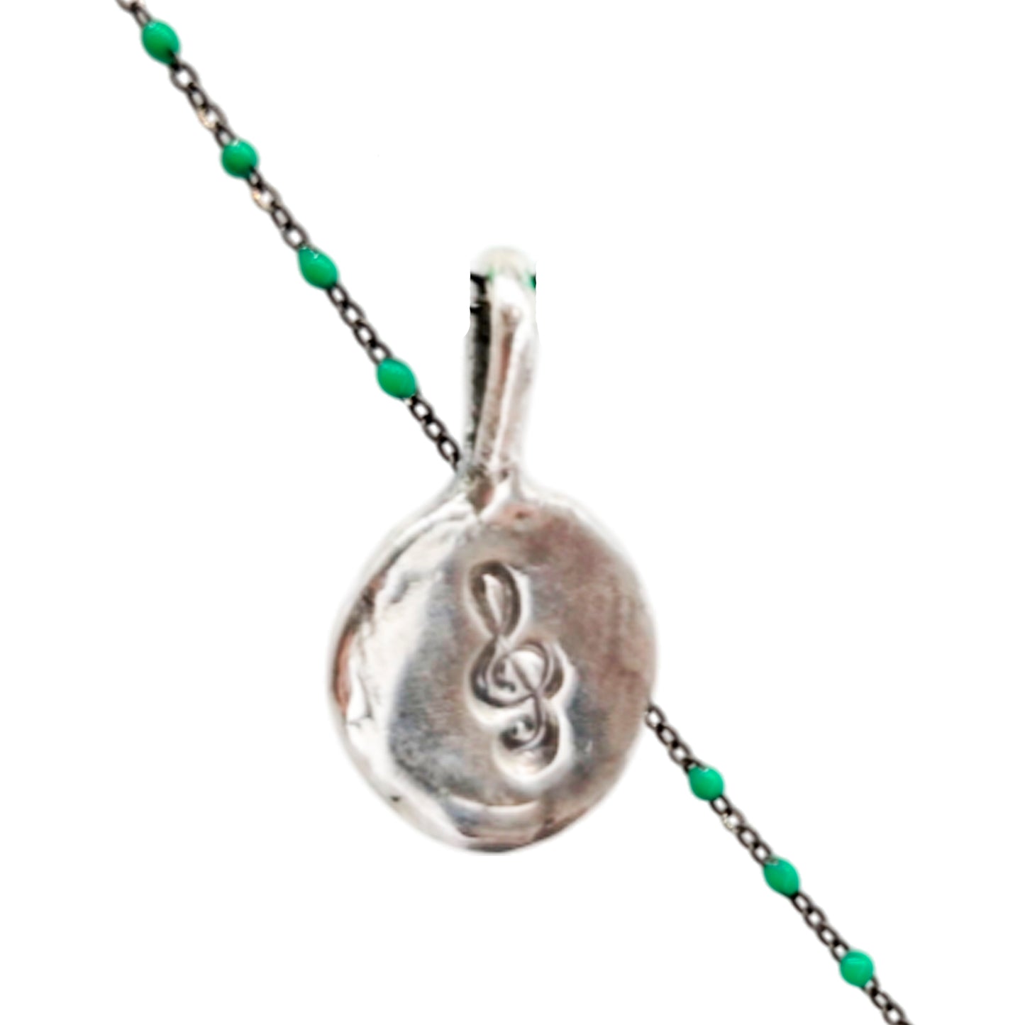 Collar Amuleto de plata oxidada