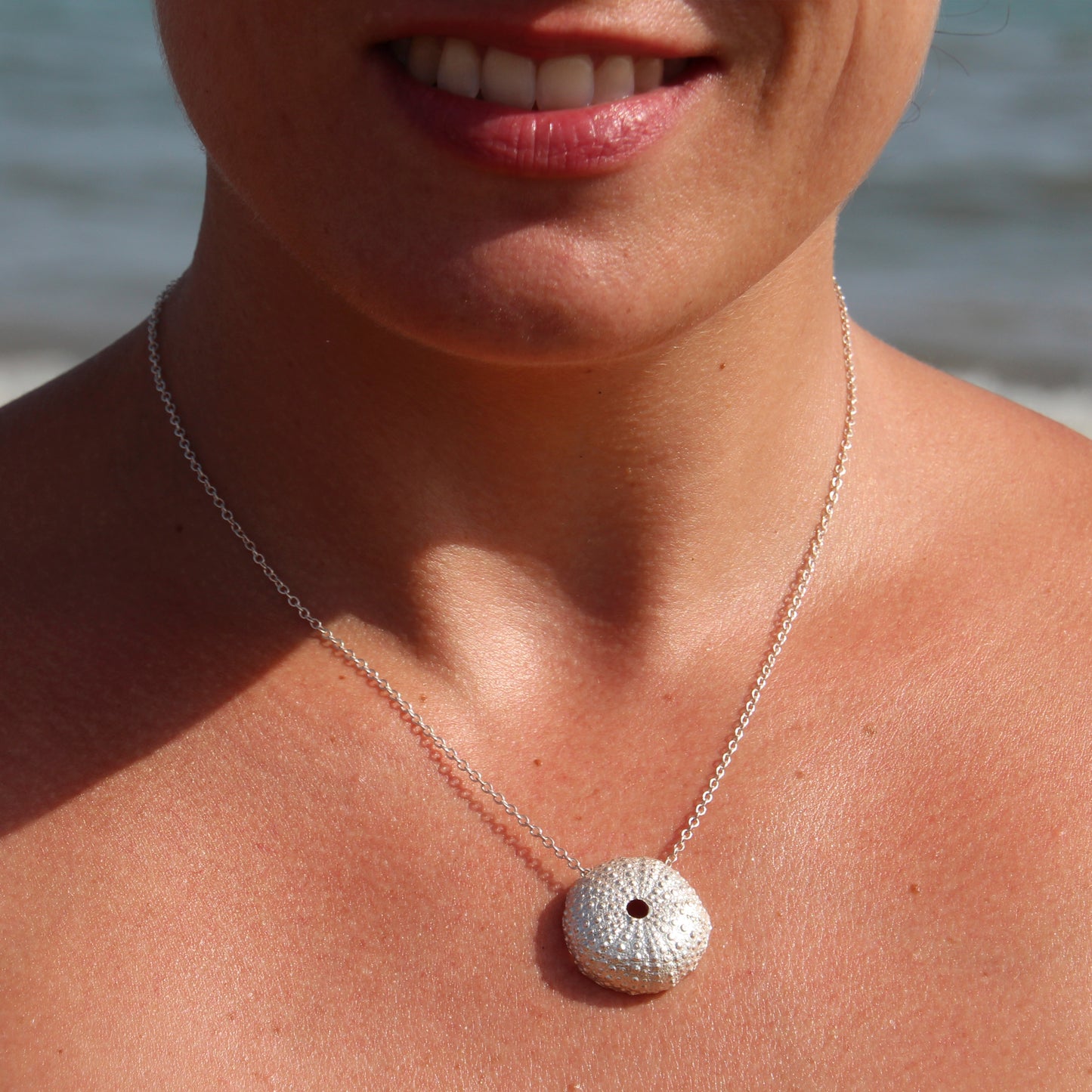 Collares de Erizos de mar plata