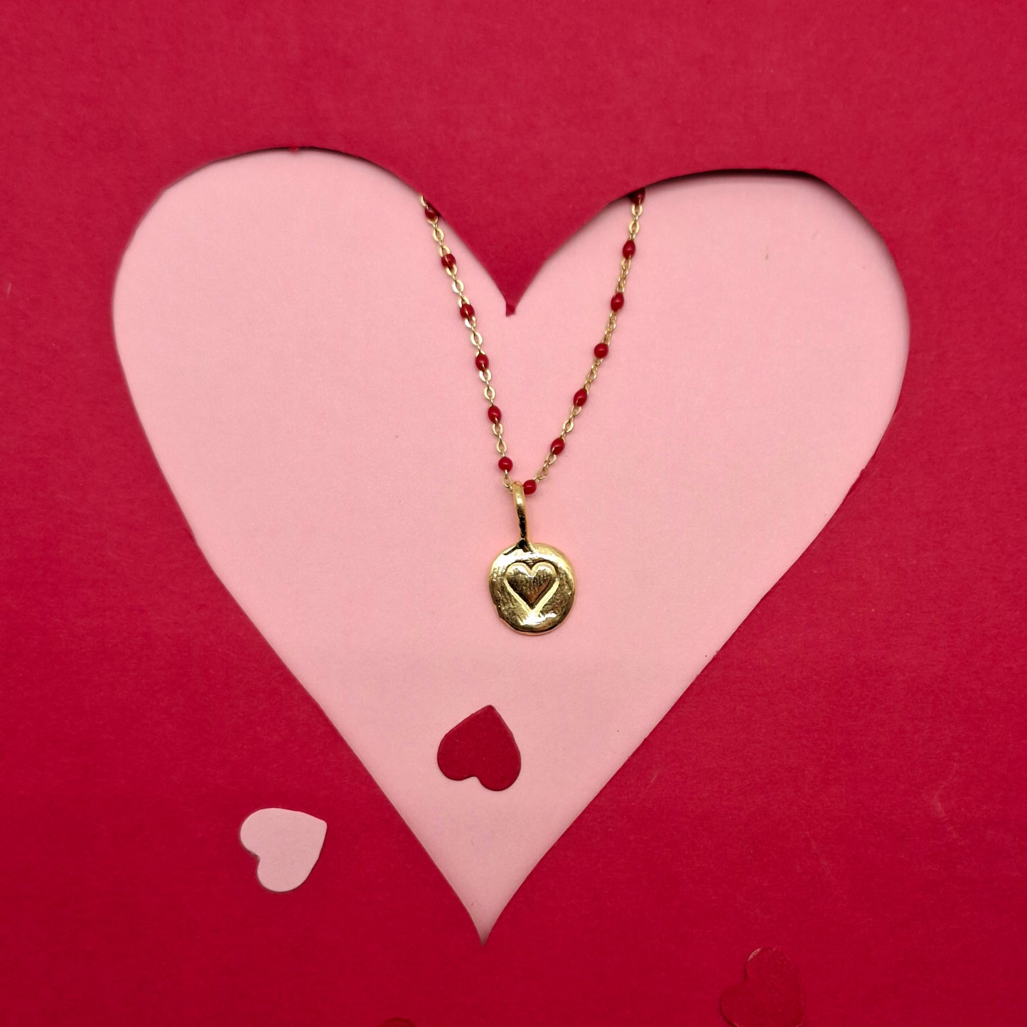 Collar Amuleto de plata chapada en oro