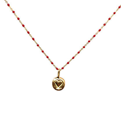 Collar Amuleto de plata chapada en oro