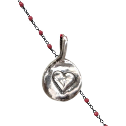 Collar Amuleto de plata oxidada