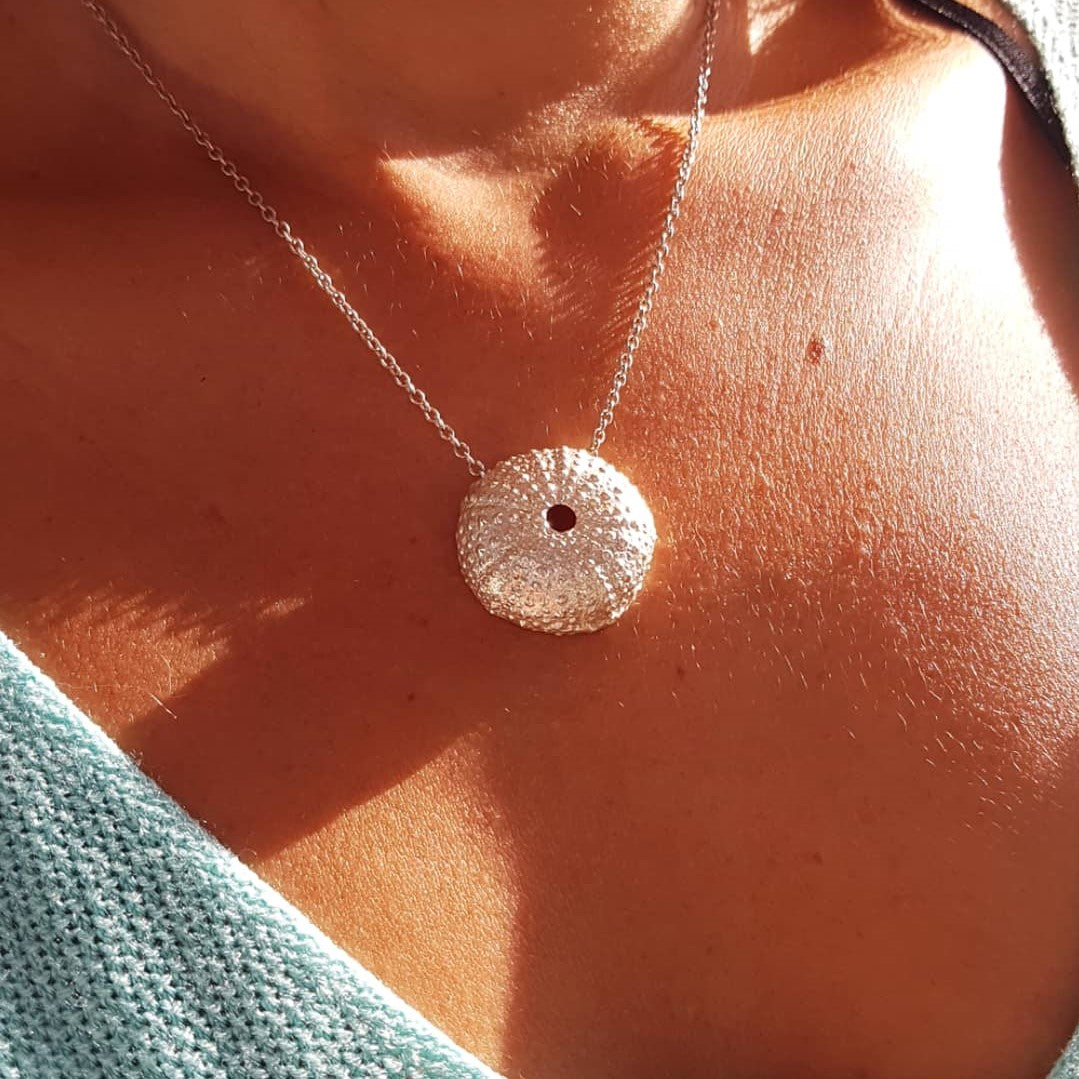Collares de Erizos de mar plata