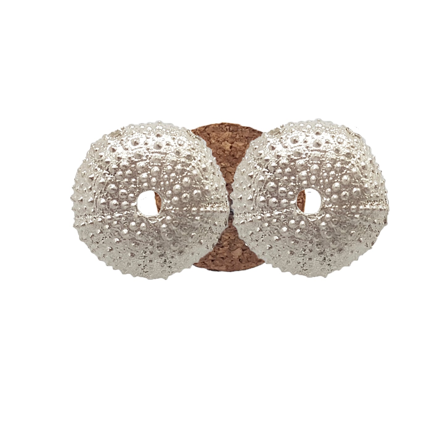 Pendientes Erizos de mar de plata