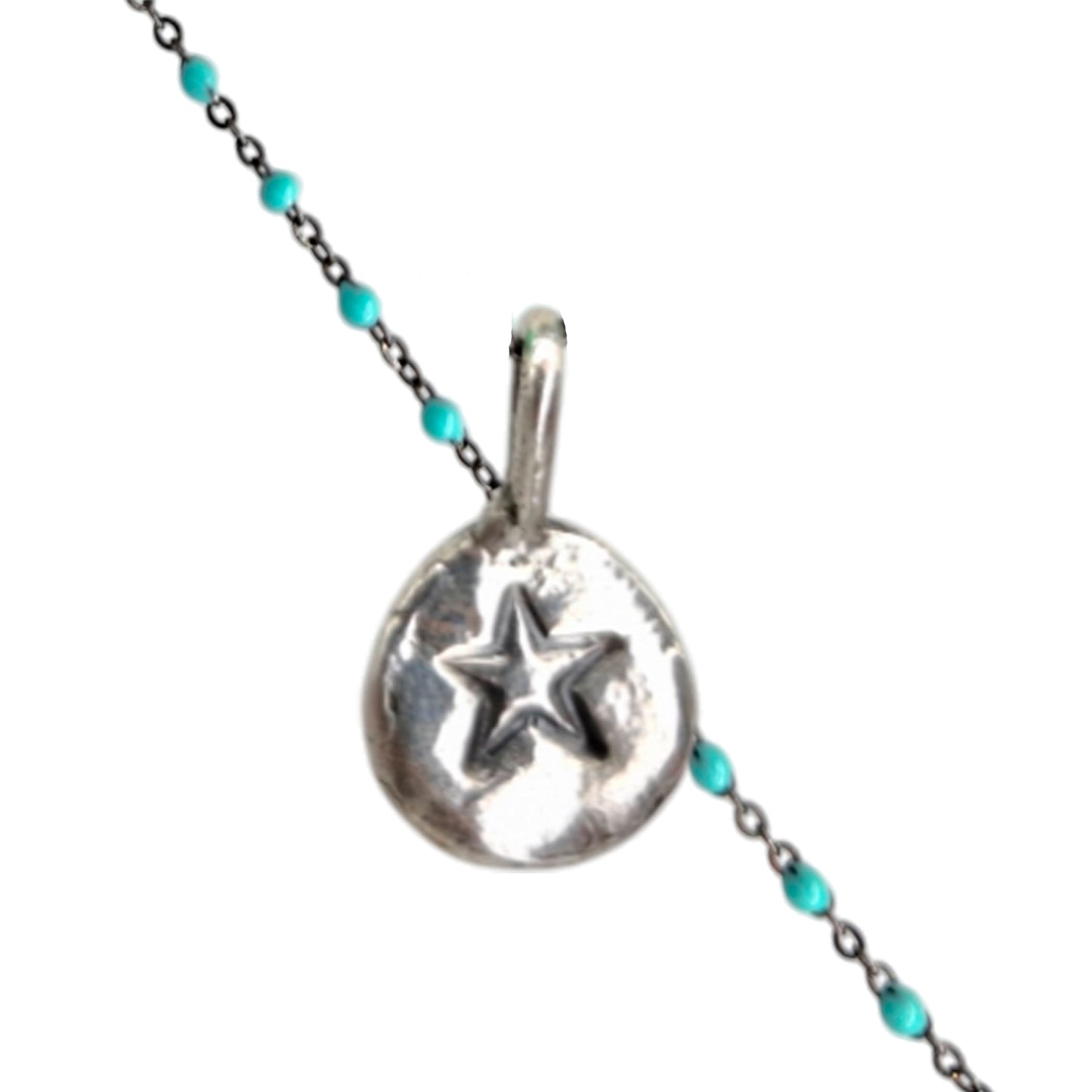 Collar Amuleto de plata oxidada