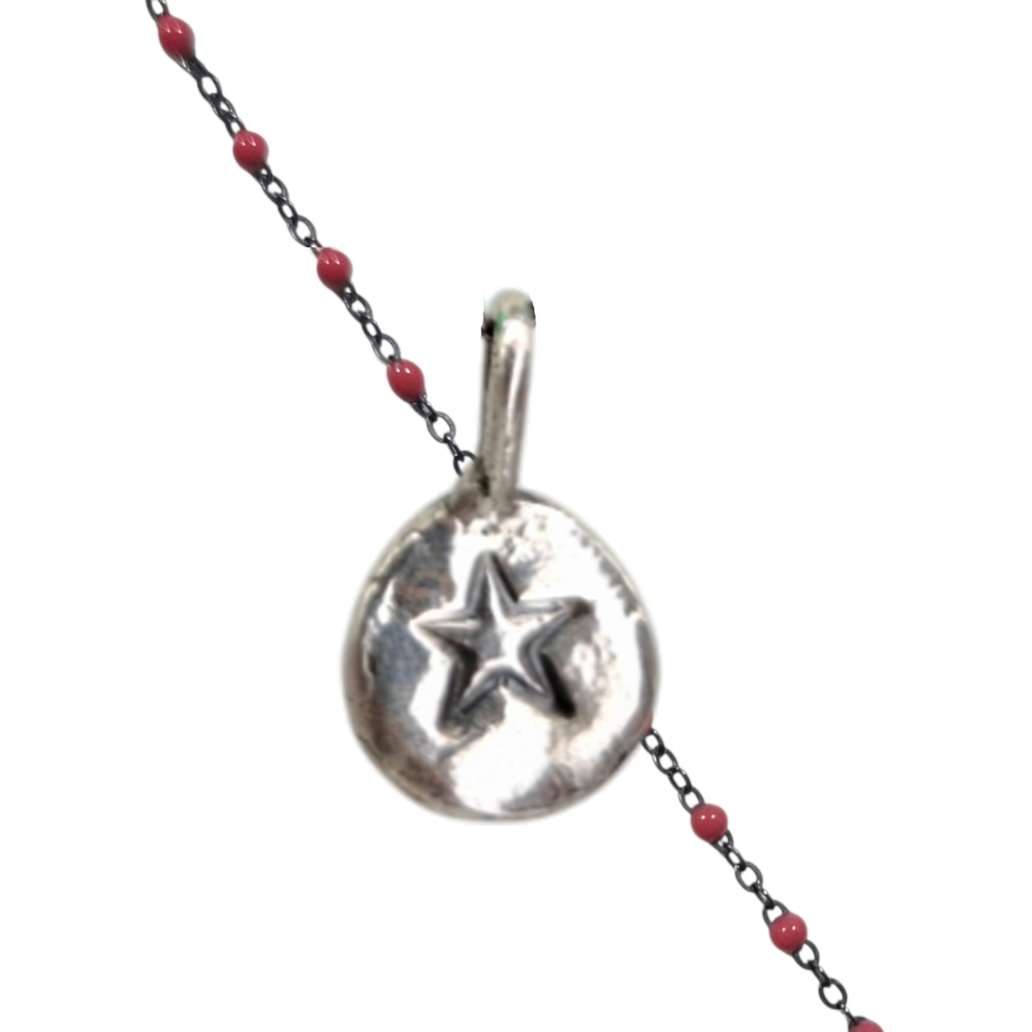 Collar Amuleto de plata oxidada