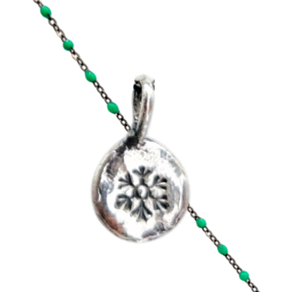 Collar Amuleto de plata oxidada