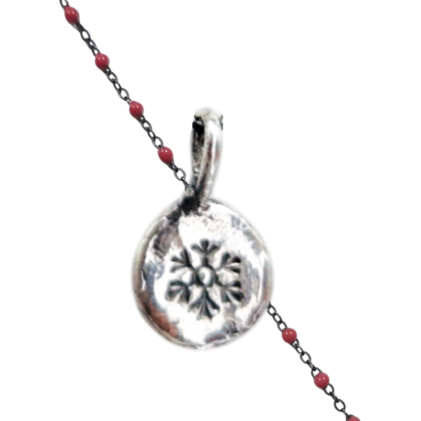 Collar Amuleto de plata oxidada