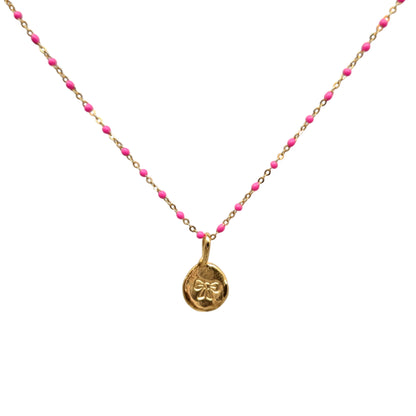 Collar Amuleto de plata chapada en oro