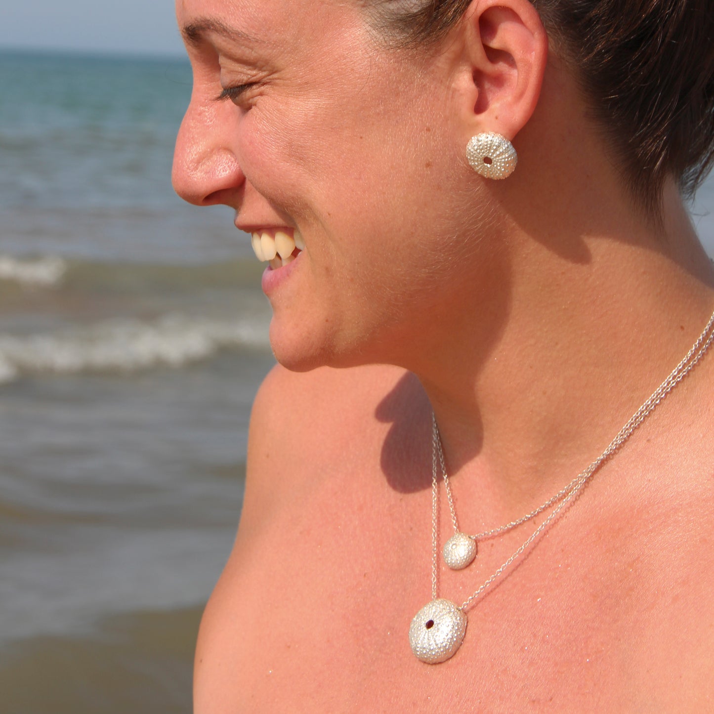 Collares de Erizos de mar plata
