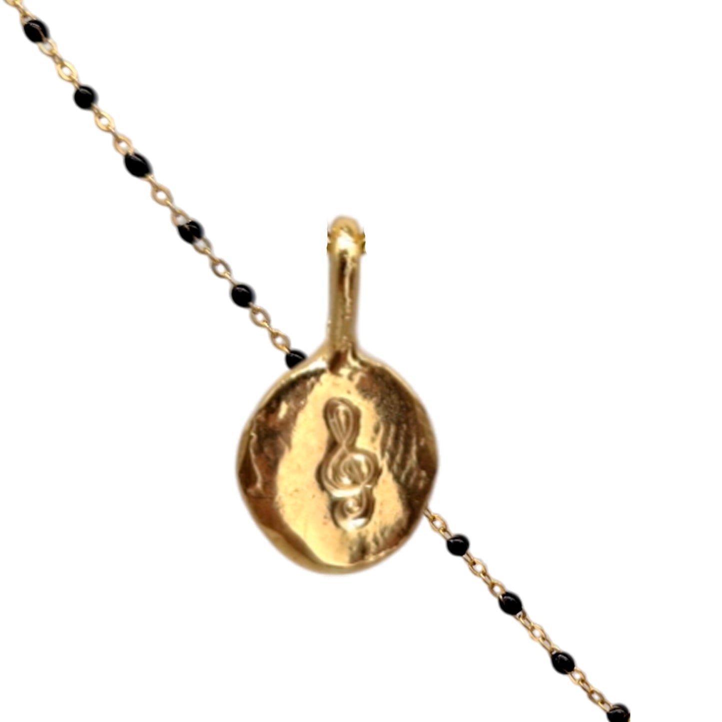 Collar Amuleto de plata chapada en oro