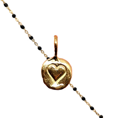 Collar Amuleto de plata chapada en oro