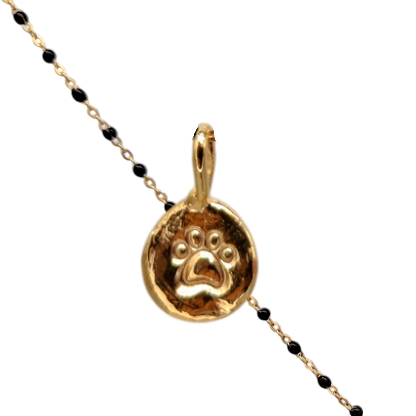 Collar Amuleto de plata chapada en oro