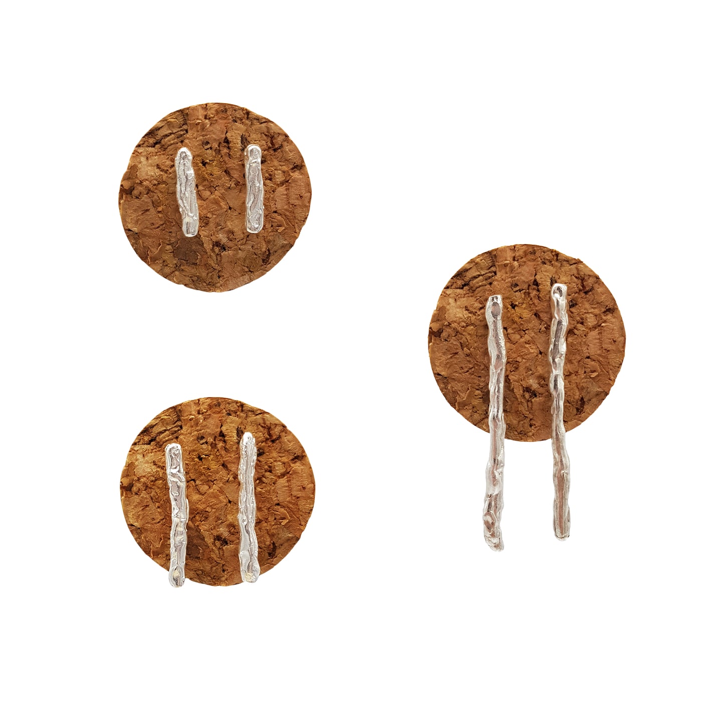 Pendientes Pals de plata