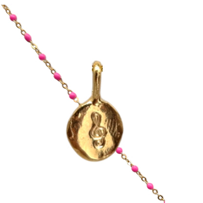 Collar Amuleto de plata chapada en oro