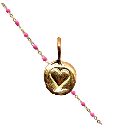 Collar Amuleto de plata chapada en oro