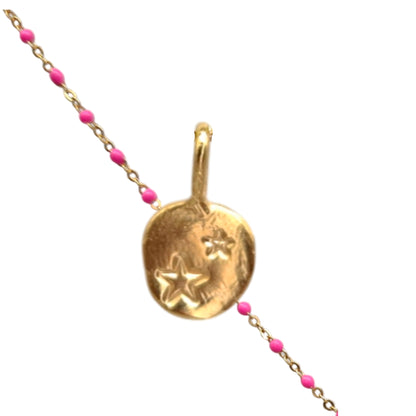 Collar Amuleto de plata chapada en oro