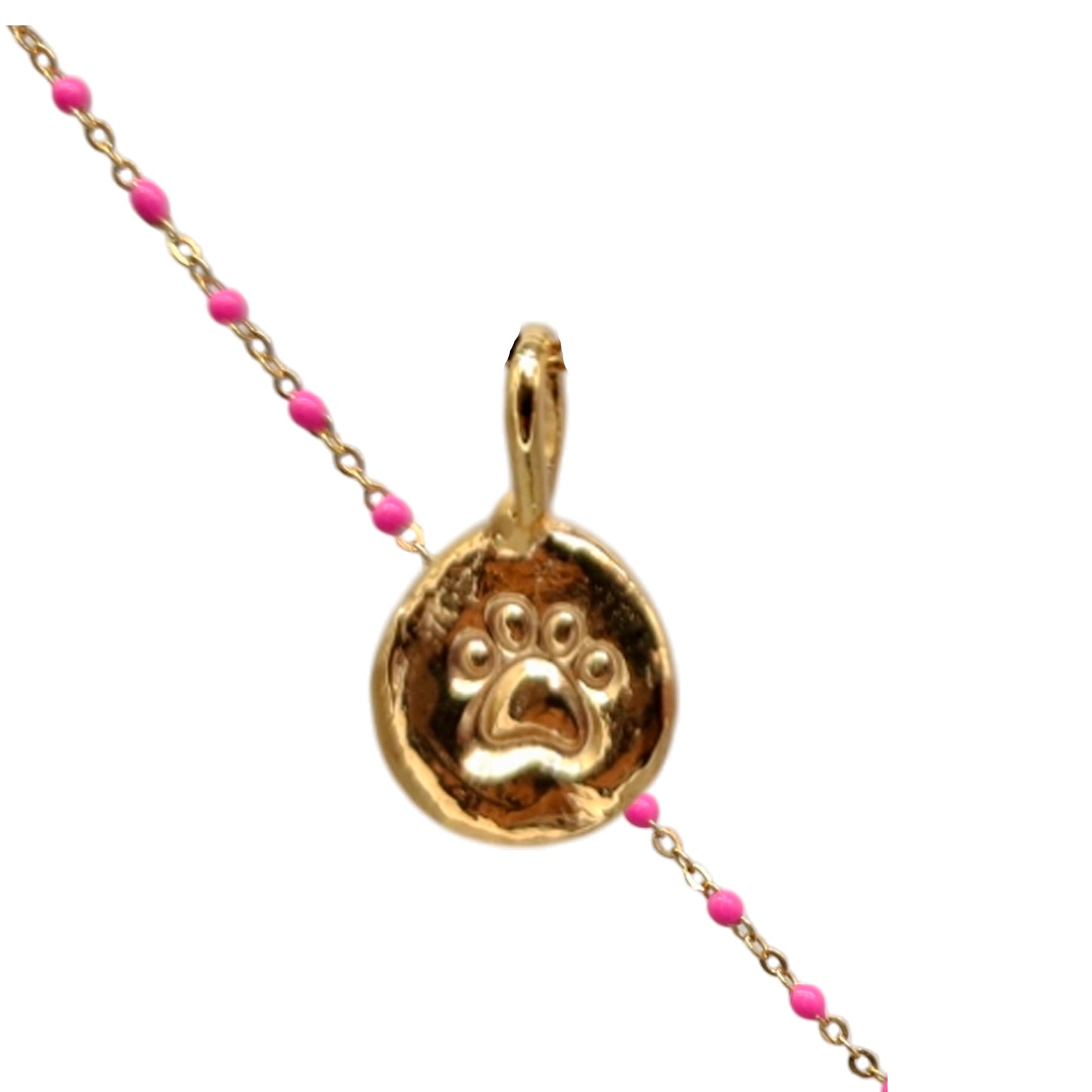 Collar Amuleto de plata chapada en oro