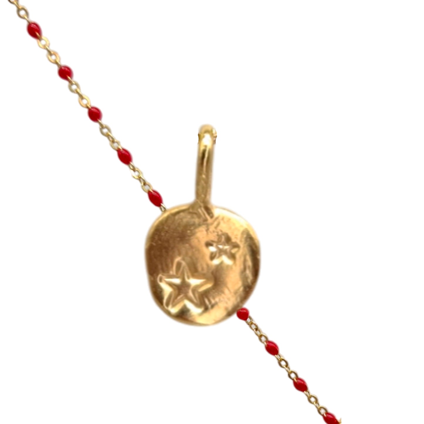 Collar Amuleto de plata chapada en oro