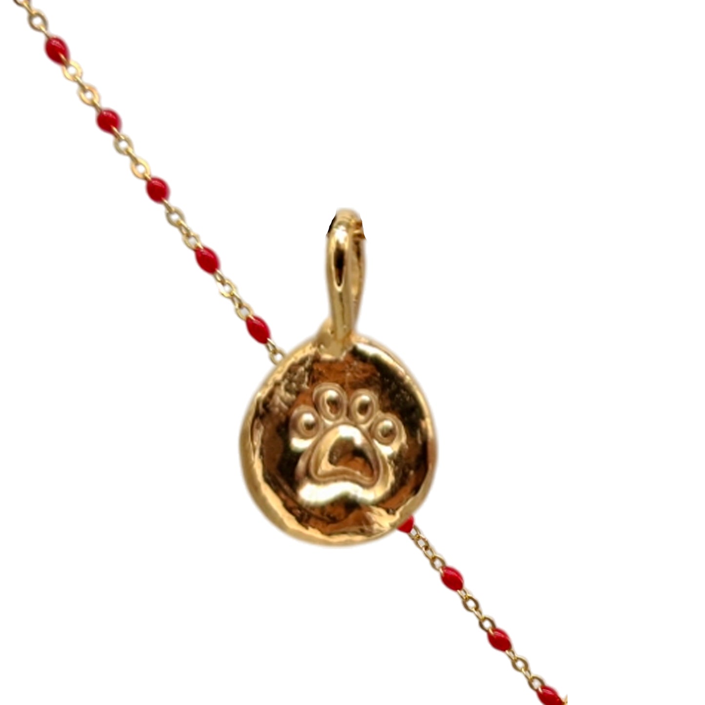 Collar Amuleto de plata chapada en oro